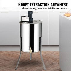 Uimoso Electric Honey Extractor for Beekeeping, Stainless Steel, 4/8 Frames
