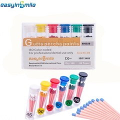 60/120pcs Dental Gutta Percha Points Full Taper 0.02/0.04/0.06 Size 15-40 45-80