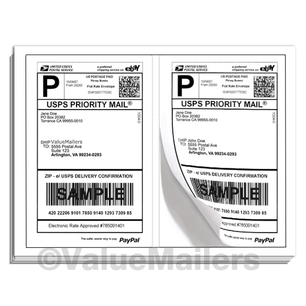 200 Premium Self Adhesive Blank Shipping Labels 8.5×5.5