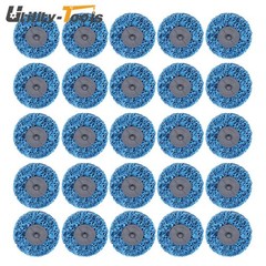 25 Pack 3″ Quick Change Easy Strip and Clean Discs Fit For Paint Rust Blue