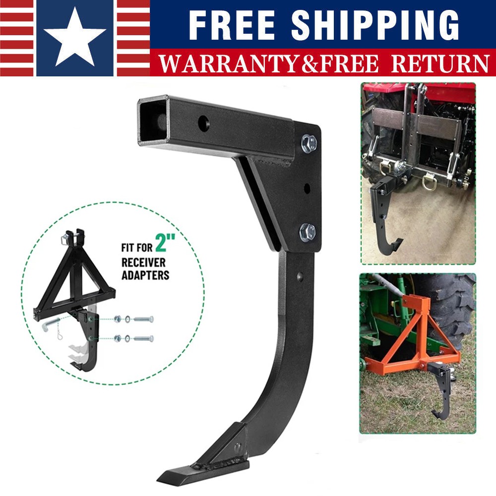 Racewill Hitch Lawn Mounted Ripper Garden Plow for ATV/UTV Tractor W/2″ Receiver