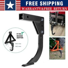 Racewill Hitch Lawn Mounted Ripper Garden Plow for ATV/UTV Tractor W/2″ Receiver