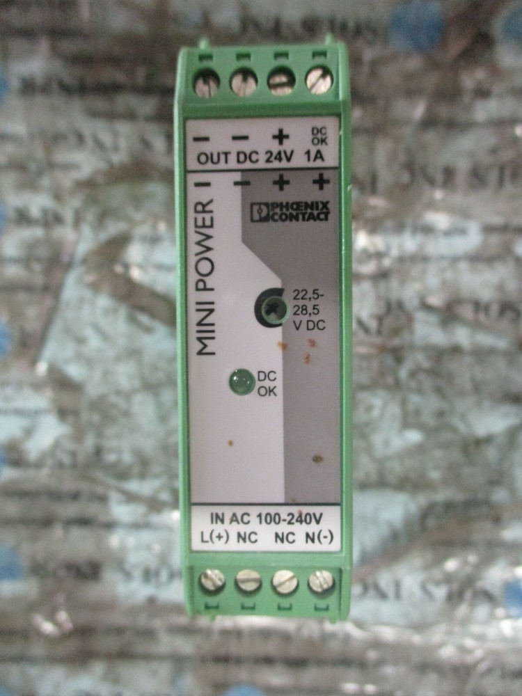 Phoenix Contact MINI-PS-100-240AC/24DC/1 DC Power Supply 24VDC 1A *Tested*
