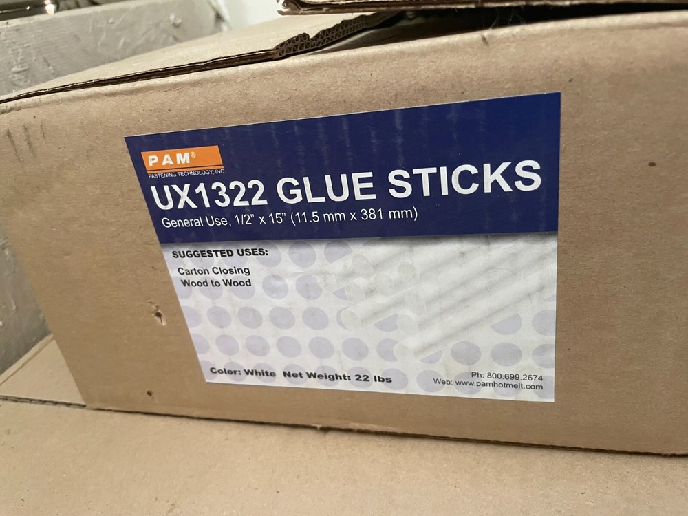 PAM UX 1322 Packaging Wood to Wood Glue Sticks 22 LBS. POUNDS