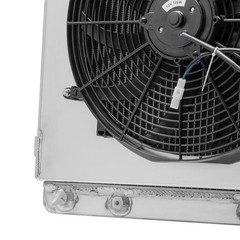 3 Row Radiator 1949-1953 Ford Country Squire Chevy 3.5 4.2 3.7L Fan Shroud