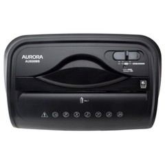 The Aurora AU608MB 6-sheet micro-cut paper/ credit card shredder