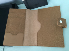 Magna Shinola Detroit Lined Blank Pages Leather Journal Portofilio + Gift Box