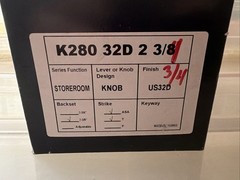 PLS K280 32 D 6 PIN SC KEYWAY STOREROOM FUNCTION GRADE 2 KNOB