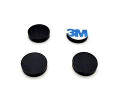 1/2″ Wide Round Rubber Stick on Feet Bumper Pads 1/8″ Thick 3M Adhesive Backing