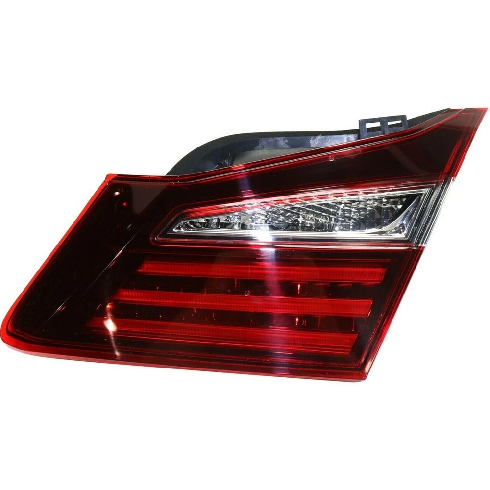 Passenger Inner Tail Light Red Clear Lens Turn Signal w/ Bulb Honda Accord 2017