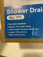 WEBANG Shower Floor Drain Base Flange with Adjustable Ring