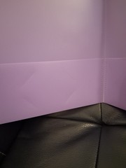 3 Pocket Folder Lavender Color, Plastic, 9.5 X 11