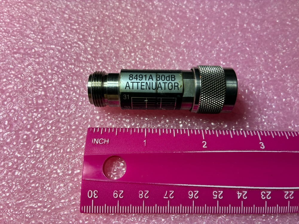 1 pc – HP model 8491A attenuator , 30 db , DC – 12.4 Ghz , 2 Watts , type N