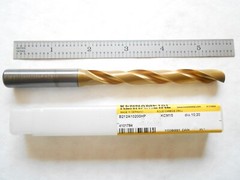 NEW KENNAMETAL 8XD 10.20MM CUT DIA. X 94MM FL X 141MM L CARBIDE COOL THRU DRILL
