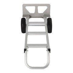 Aluminum Alloy Hand Truck Cart Heavy Duty Dolly W/ Rubber Wheels 440lbs/500lbs
