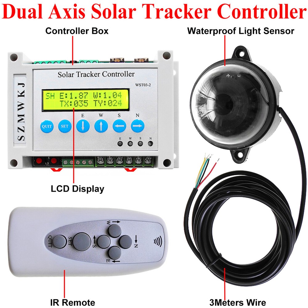 6000N Linear Actuator W/ Solar Tracker Controller DIY Solar Auto Tracking System