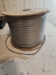 1000′ Partial Reel 8 Conductor 28 AWG Flat Modular Telephone Cable AIM 65-TF228