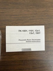 1-BARBER COLMAN-Schneider-invensys TK-1001-0-2 Pneumatic Room Thermostat 55-85 F