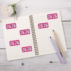 500Pcs 2026 Year Stickers, 3/4X1-1/2Inch File Folder Labels 26 Year