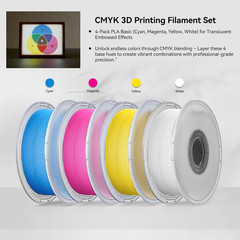 4PCS CMYK Lithophane LED Backlight Board Kit Compatible with Bambu Lab A1/A1 Min