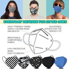 50/100 PCS KN95 Face Masks Protective 5-Layer Disposable Respirator US Seller