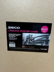 SECO 8.5 in. x 11 in. Black Locking Poster Case