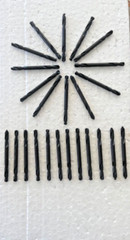 IRWIN 24PC #20 X 2″ USA DOUBLE END DRILL BITS 135 DEGEE S/P BLACK