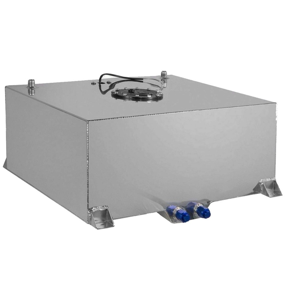 20 Gallon Fuel Cell Tank Level Sender Lightweight Polished Aluminum Racing