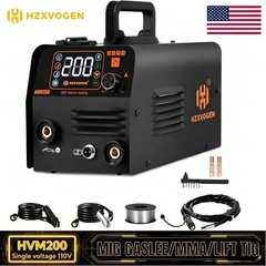 HZXVOGEN HVM200 Mini Welder 110V Digital LCD Display MMA Inverter WeldingMachine