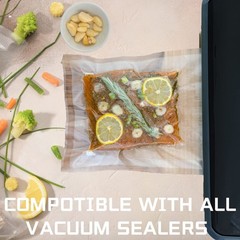Vacuum Sealer Bags Rolls 2PACK 9″ x 16.4′ – 8mil Commercial Grade Heavy Duty,…