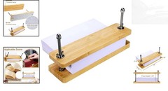 MINBOO Bamboo Book Press – Portable Handmade Binding Tool with Anti-Slip Mat