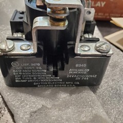 Dayton 3X744 Open Frame Power Relay 24 VAC 50/60 Hz 30amp SPDT-NOS-NIB