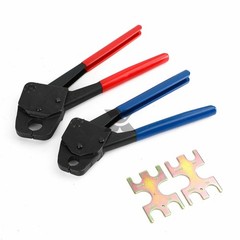 1/2″ 3/4″ PEX Crimp Tool Kit Plumbing Crimper And Angle Gauge Tools Combo
