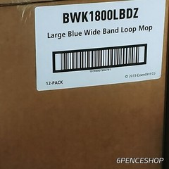 Boardwalk 1800LBDZ Pro Loop Web/Tailband Mop Head – Large, Blue (1 Dozen) New