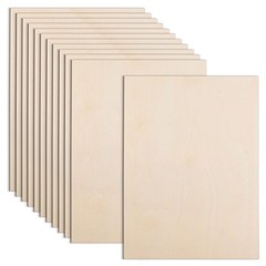 12 Pack Basswood Sheets 12x16x1/8in 3mm Unfinished for Laser Cutting Crafts DIY