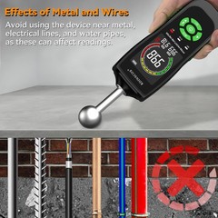 RDINSCOS Pinless Moisture Meter with Ball Sensor – Digital Moisture… Fas