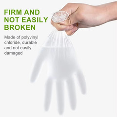 M / XL Size Clear TPE Food Service Disposable Gloves Powder Free 100 200 400pcs