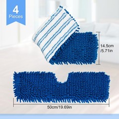 Dlaimi 4 Pack Mop Heads Replacements Compatible For Ocedar Dual-Action Flip Mop
