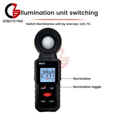 Light Meter Digital Illuminance Meter Luxmeter Luminometer Photometer 200000Lux