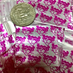 BaggiesSince1987- 1515 ZipSeal DesignBags 100PCS BUNNY PEARL RED SILVER 👀DETAIL