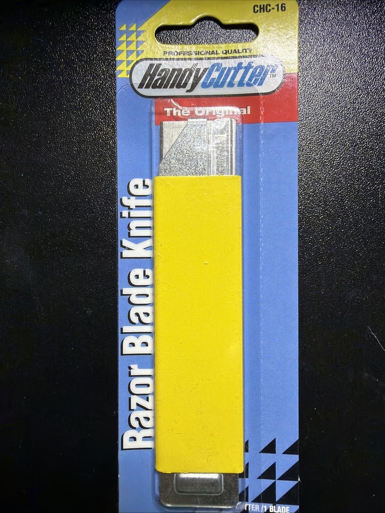 1 each Pacific Handy Cutter Metal Handy Cutter with blade CHC-16 yellow