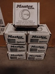 LOT OF 7 NEW Master Lock 6270 ProSeries Hidden Shackle Padlocks – KEYED ALIKE