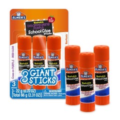 Elmer’s Disappearing Purple School Glue Sticks, 3 Count (Pack of 1),