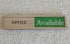 Office Door Signs In Use – Available Sliding Door Logo Metallic 7 x 1.5