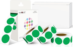 1″ Round Color-Coding Dot Labels, 1000 Stickers on a Roll
