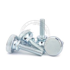 M3 M4 M5 M6 M8 M10 ZINC PLATED STEEL KNURLED THUMB SCREWS HAND GRIP KNOB BOLTS