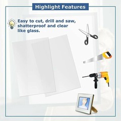 PETG CLEAR PLASTIC SHEET 0.020″ X 12″ X 12″ VACUUM FORMING RC BODY HOBBY