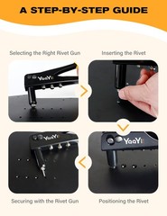 Aluminum Blind Rivets 5/32 x 1/2″ – Pack of 100 – Dome x 1/2″, Black
