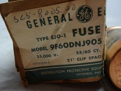 General Electric 9F60DNJ905 Fuse Current Limiting 0.5E Amps Type EJ O-1 C