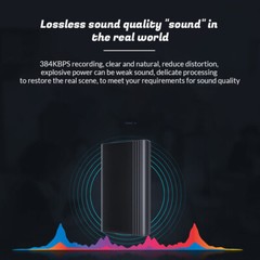 500Hr Digital Voice Recorder Mini Hidden Audio Recording Device MP3 Dictaphone